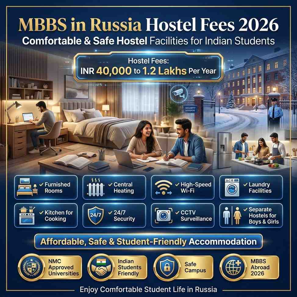 MBBS in Russia Hostel Fees in NMC Approved Universities. Digi Schema