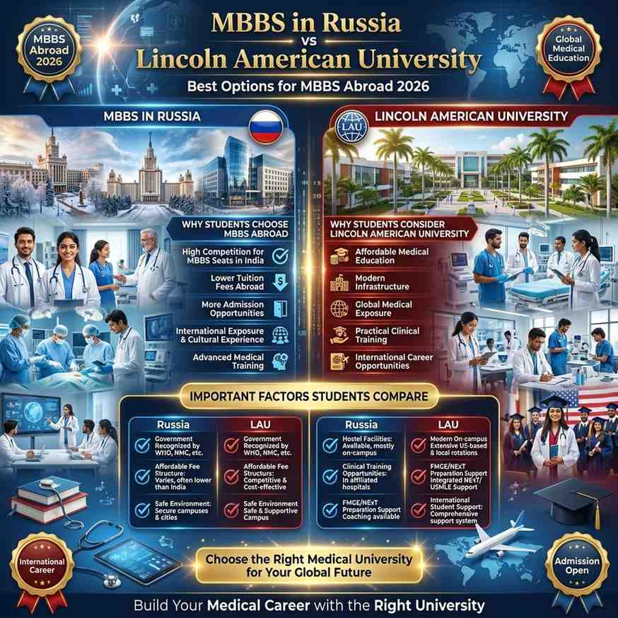 MBBS in Russia vs Lincoln American University Digi Schema