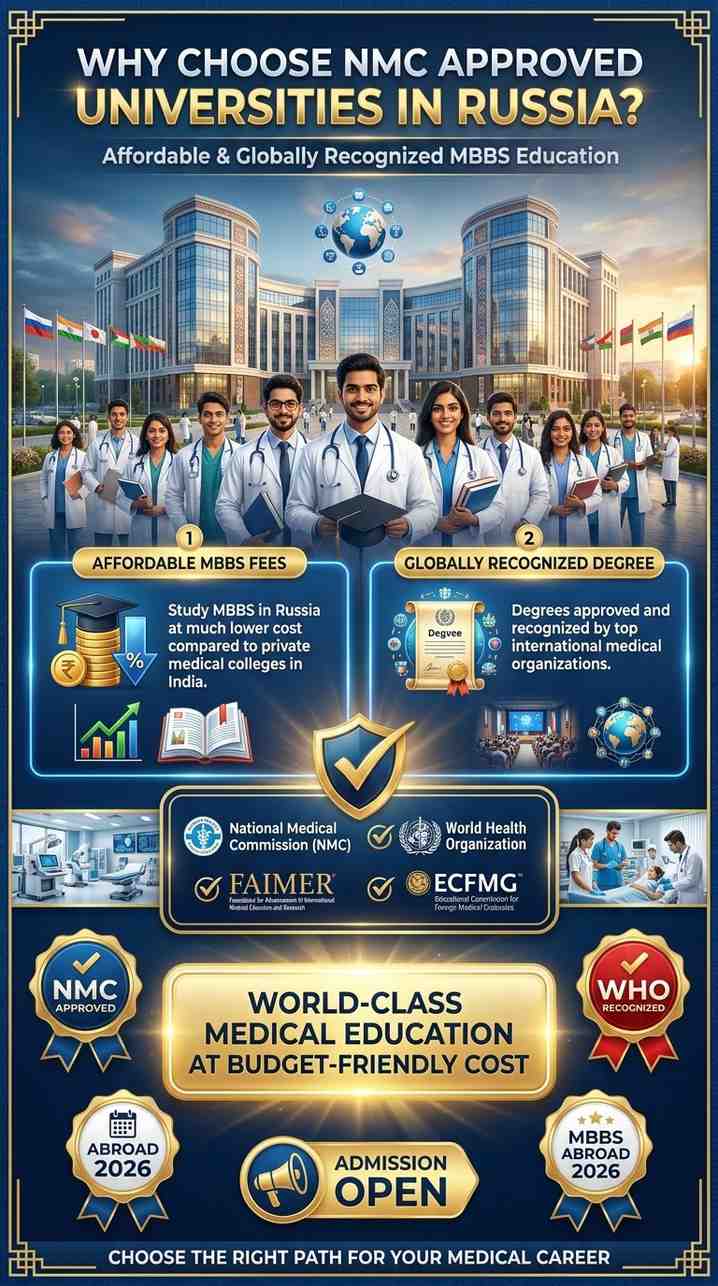 Why Choose NMC Approved Universities in Russia?